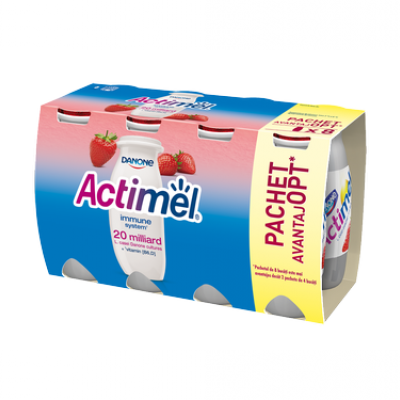 Актимель Йогурт Питьевой Клубника, 100г ПРОМО
