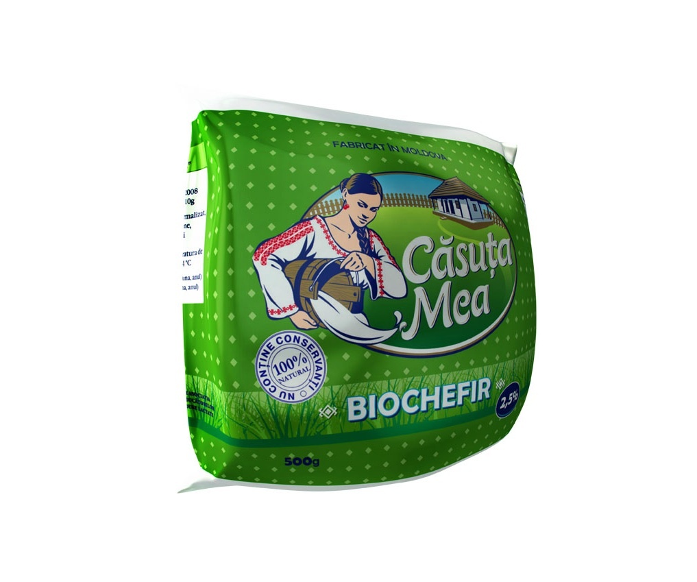 Кефир  Căsuța Mea 2,5% с бифидобауктериями 500г