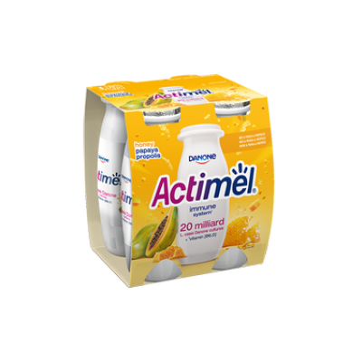 Актимель Йогурт Питьевой Папайя, Мед и Прополис, 100г