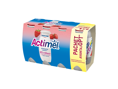 Актимель Йогурт Питьевой Клубника, 100г ПРОМО