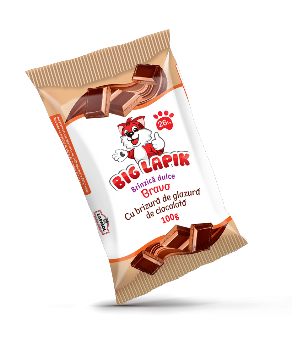 Сырок сладкий Big Lapik с шоколадом BRAVO