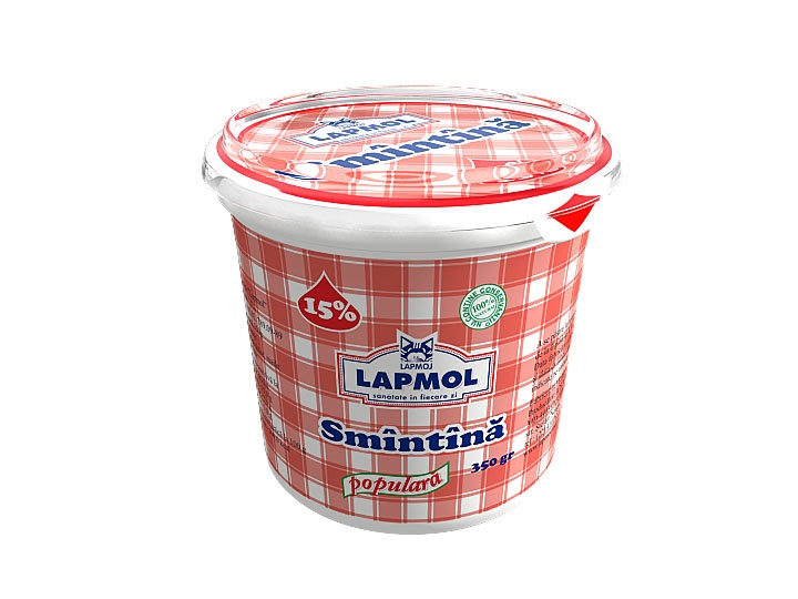 Сметана Lapmol 15% 350г
