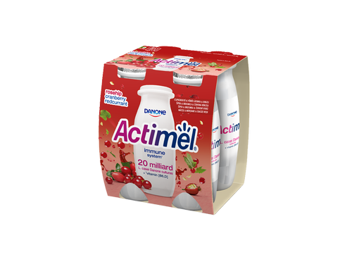 Актимель Йогурт Питьевой Ежевика, Гранат и Шиповник, 100г