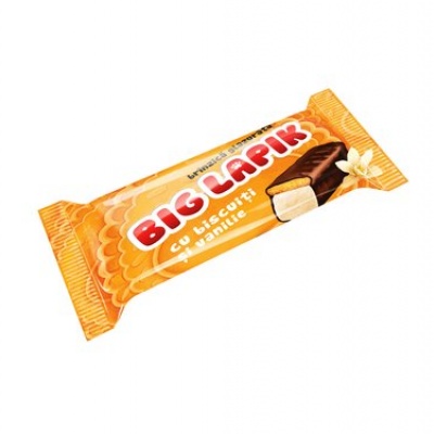 Сырок сладкий глазированный Big Lapik ВАНИЛЬНЫЙ с ПЕЧЕНЬЕМ