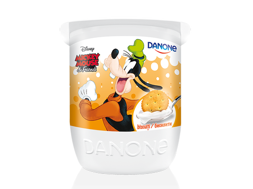 Йогурт Данон Дисней с печеньем, 125г