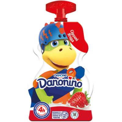 Данонино йогурт клубничный, 70г