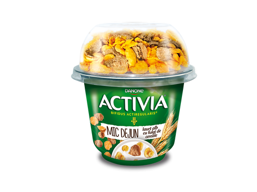 Активия Завтрак с хлопьями из злаков, 168г