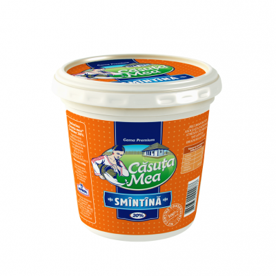 Сметана Căsuța Mea 20% гамма премиум 350г